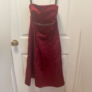 Alfred Angelo special occasion tea length dress - Wine